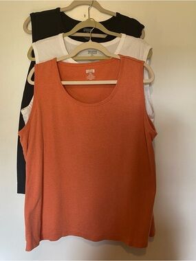 Duluth Trading Women's 2x Xxl Sleeveless Tank Tops Shirts Tops Pink Lot Of 3